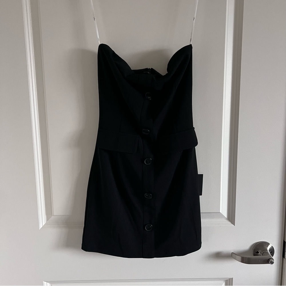 Lulus Elegant Black Strapless Dress